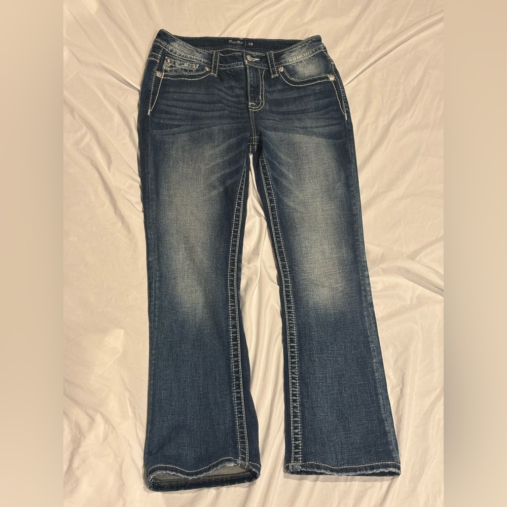 GENTLY USED-Miss me Mid-Rise bootcut jeans